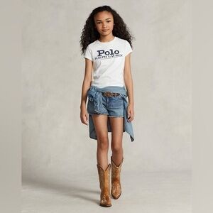 Polo Ralph Lauren Frayed Cotton Denim Short